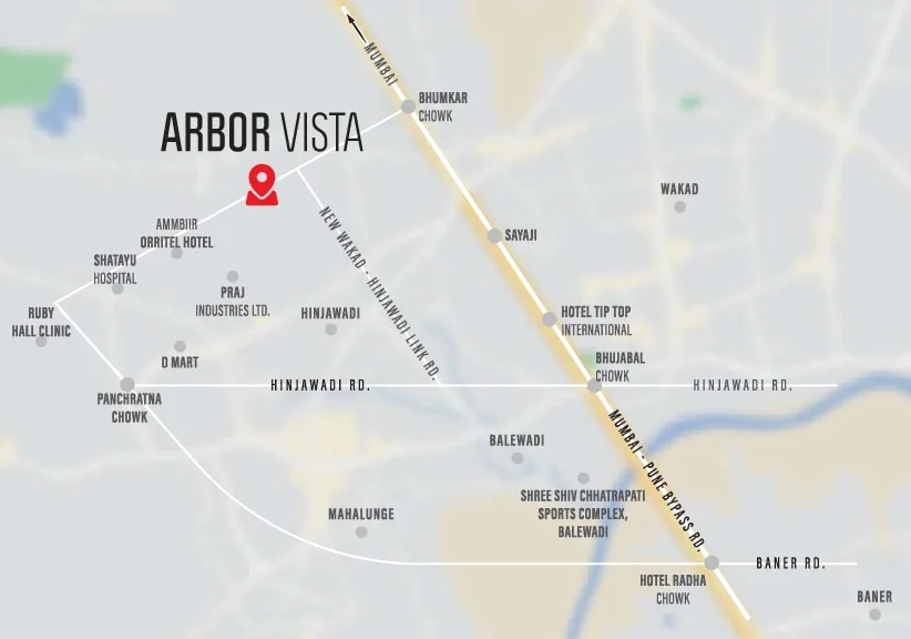 Arbor Vista Wakad Map